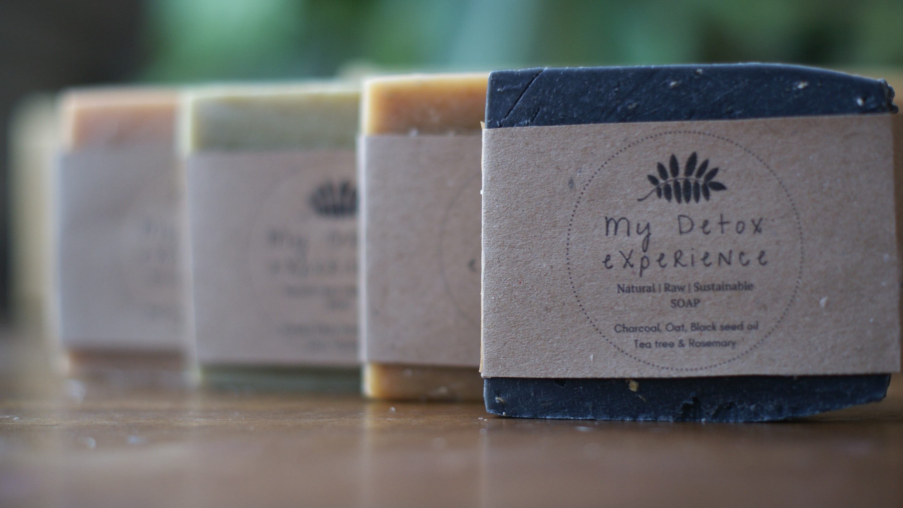 Box of 4 natural organic handmade soaps